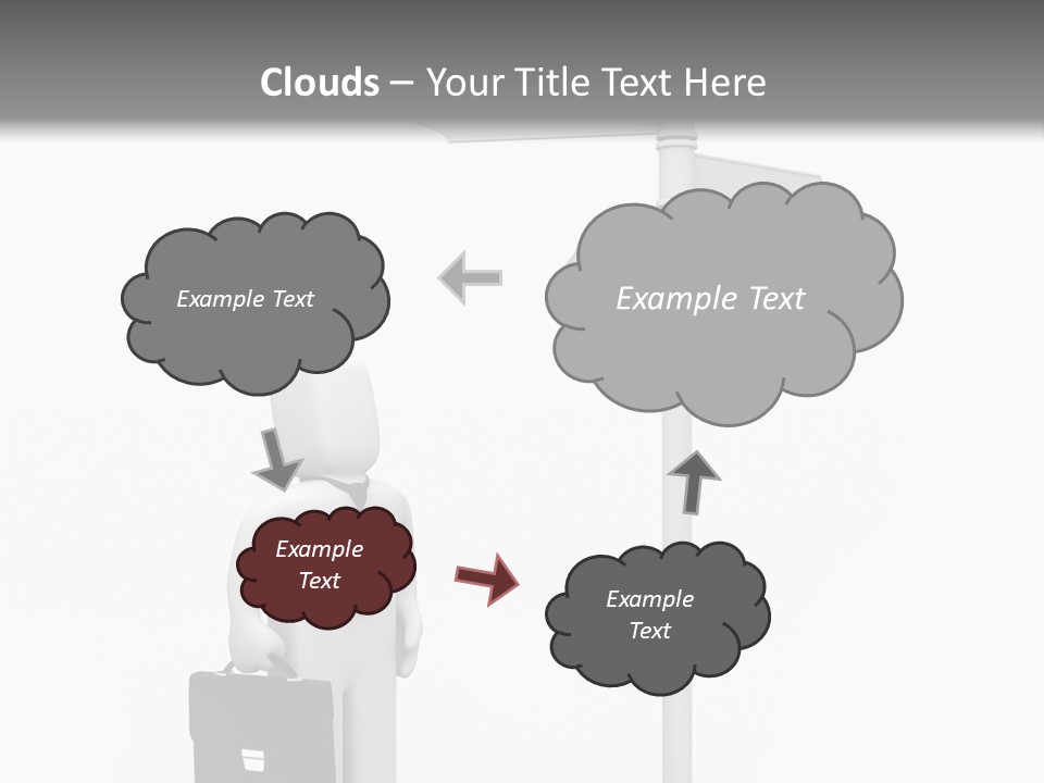A Person Standing Next To A Street Sign PowerPoint Template