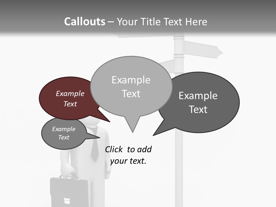 A Person Standing Next To A Street Sign PowerPoint Template