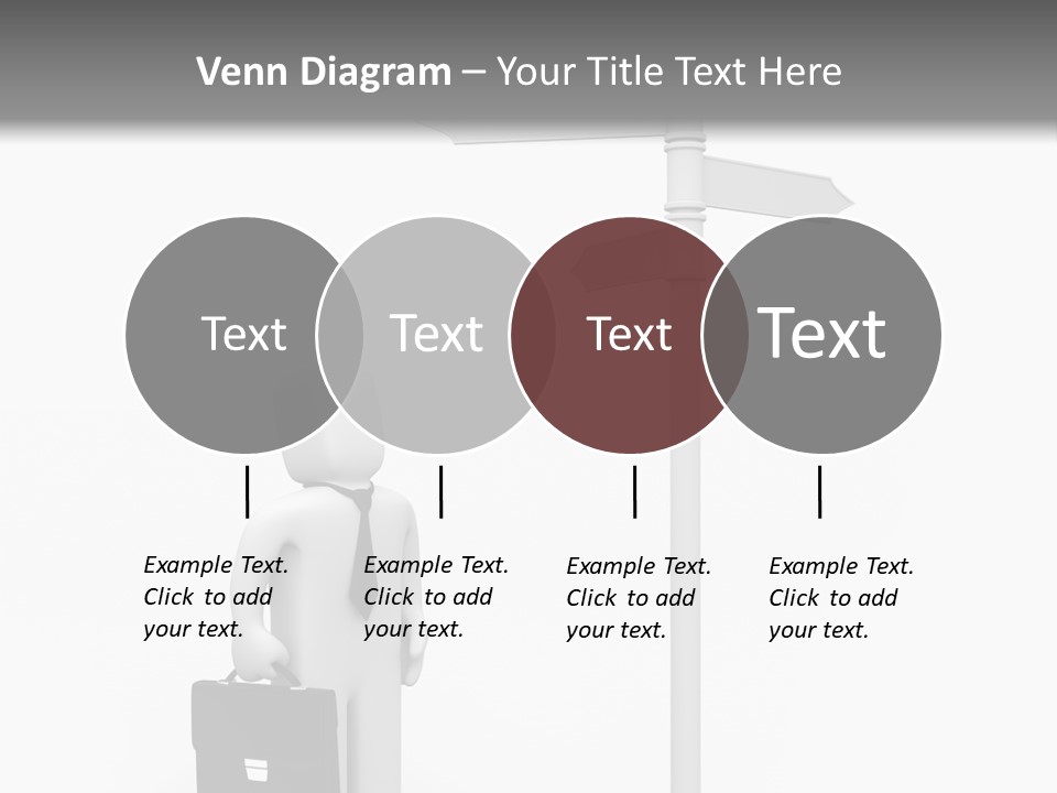 A Person Standing Next To A Street Sign PowerPoint Template
