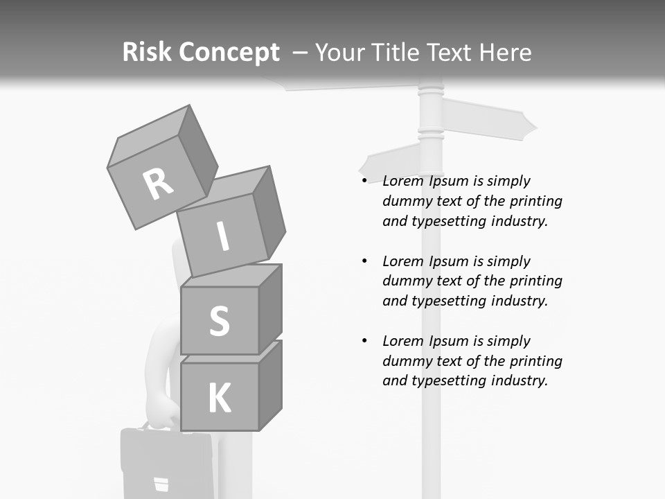 A Person Standing Next To A Street Sign PowerPoint Template