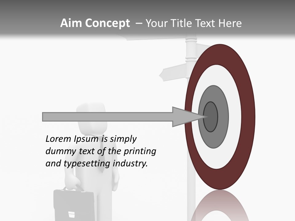 A Person Standing Next To A Street Sign PowerPoint Template