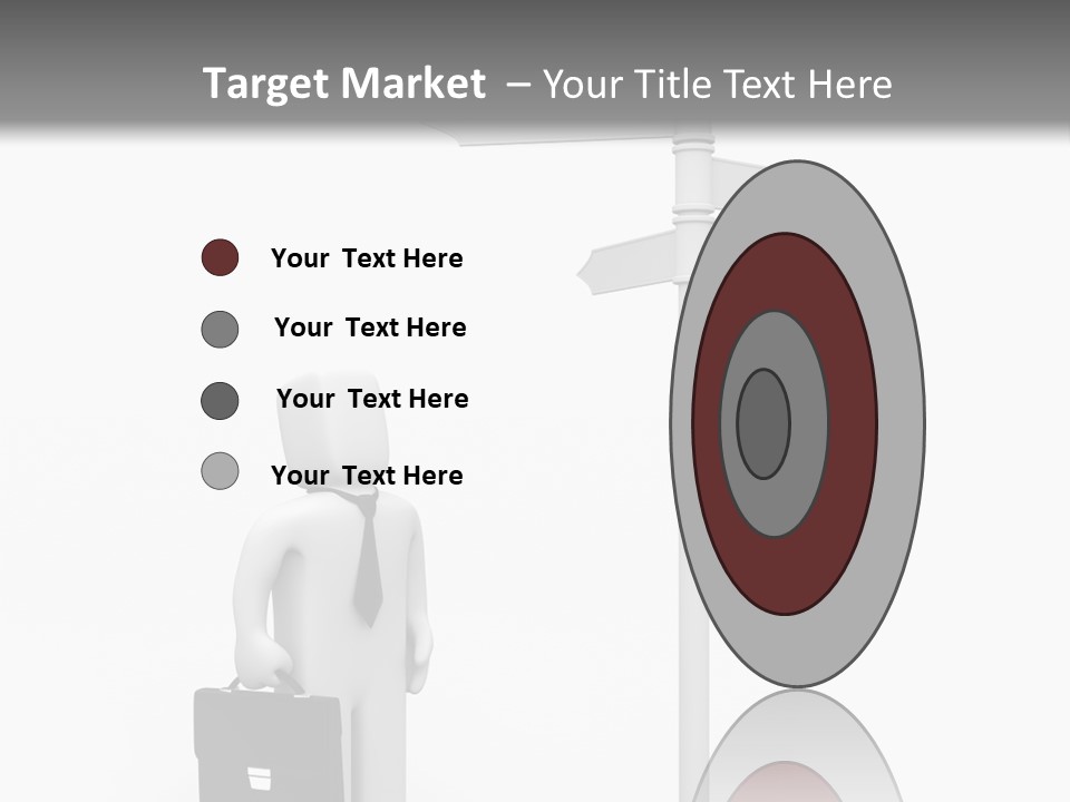 A Person Standing Next To A Street Sign PowerPoint Template