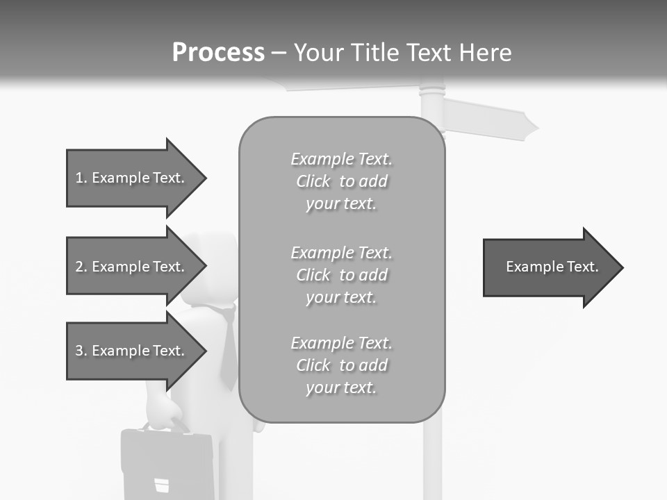 A Person Standing Next To A Street Sign PowerPoint Template