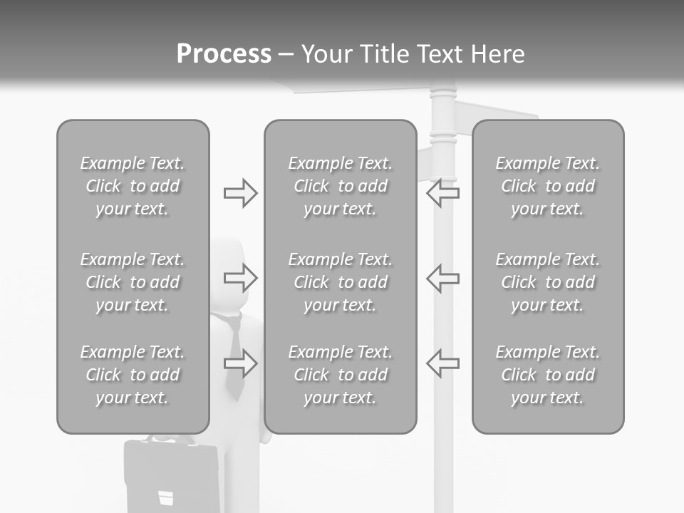 A Person Standing Next To A Street Sign PowerPoint Template