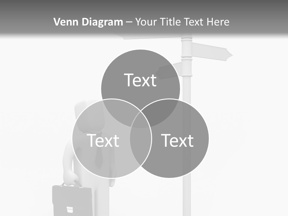 A Person Standing Next To A Street Sign PowerPoint Template