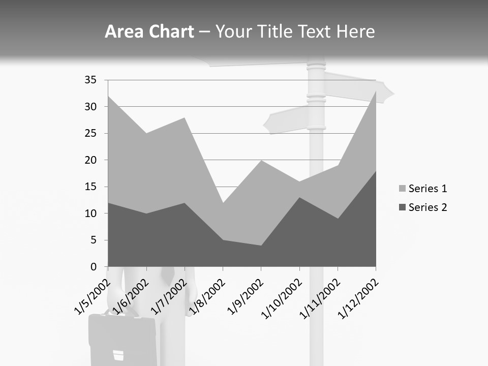 A Person Standing Next To A Street Sign PowerPoint Template