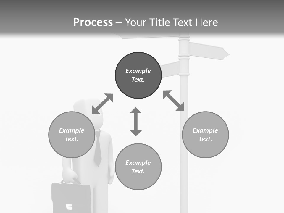 A Person Standing Next To A Street Sign PowerPoint Template