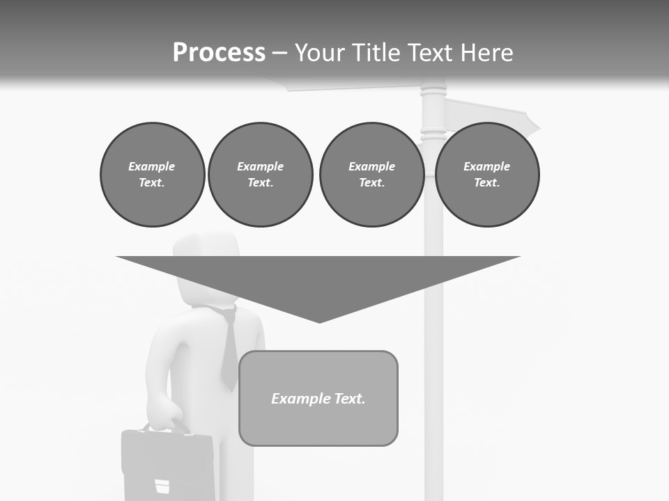 A Person Standing Next To A Street Sign PowerPoint Template