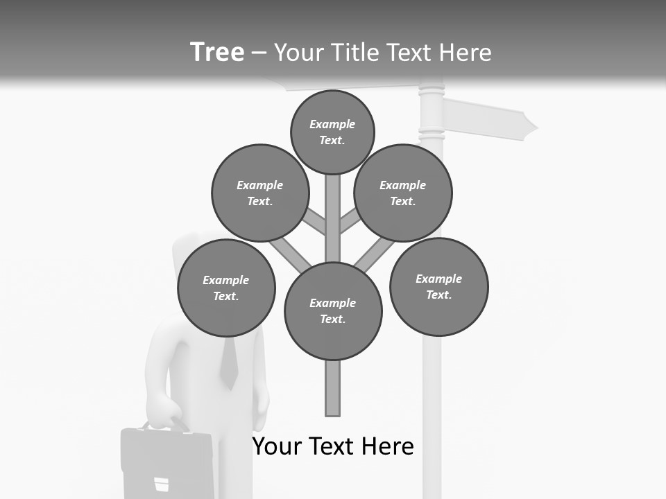 A Person Standing Next To A Street Sign PowerPoint Template