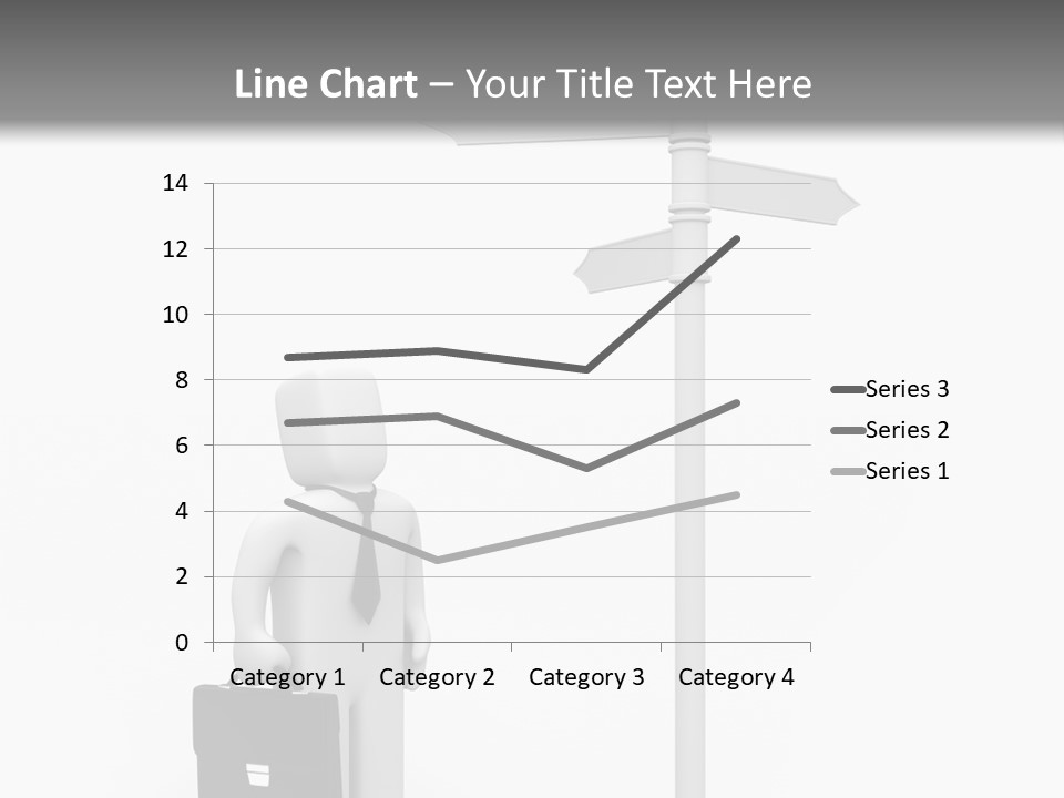 A Person Standing Next To A Street Sign PowerPoint Template