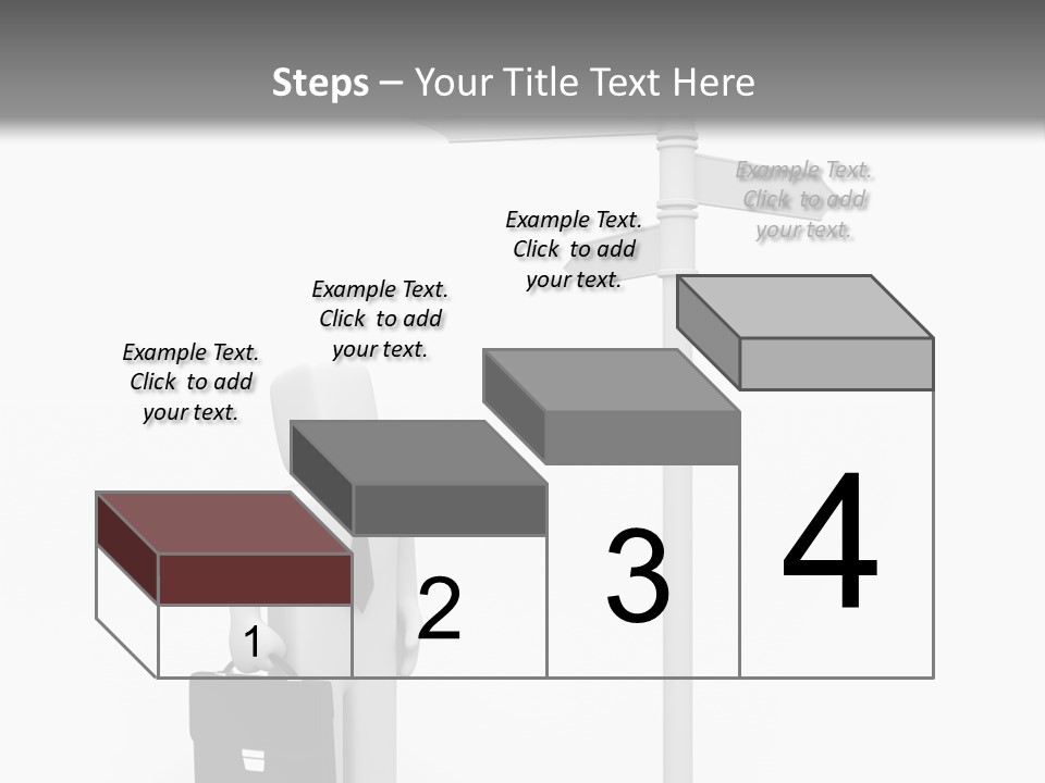 A Person Standing Next To A Street Sign PowerPoint Template