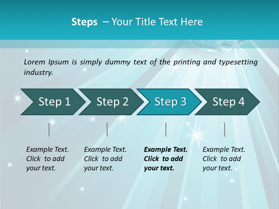 Backgrounds Star Disco PowerPoint Template
