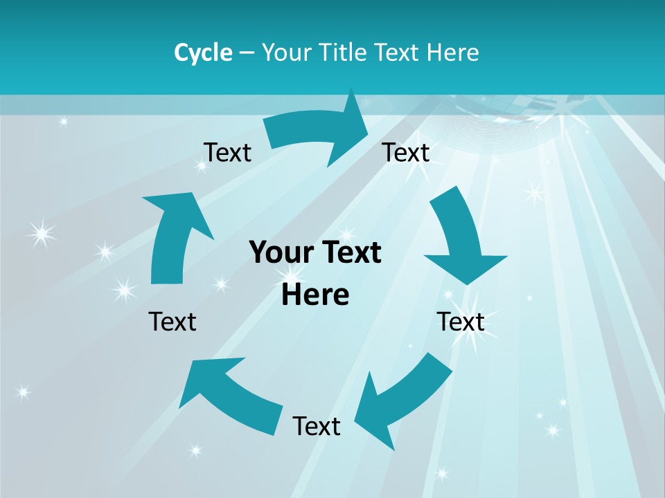 Backgrounds Star Disco PowerPoint Template