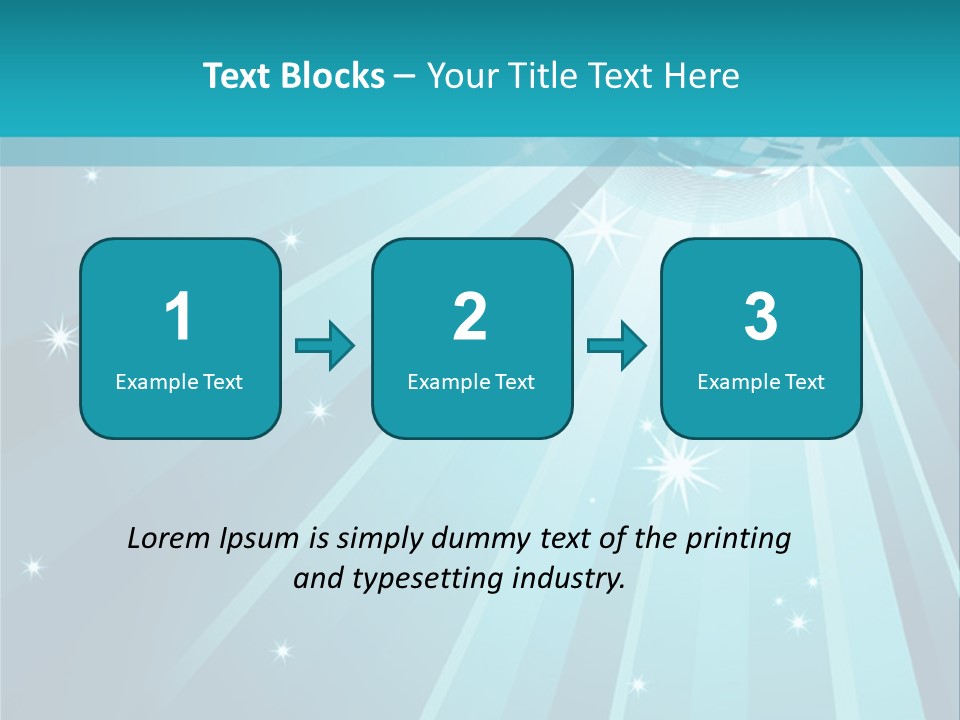 Backgrounds Star Disco PowerPoint Template