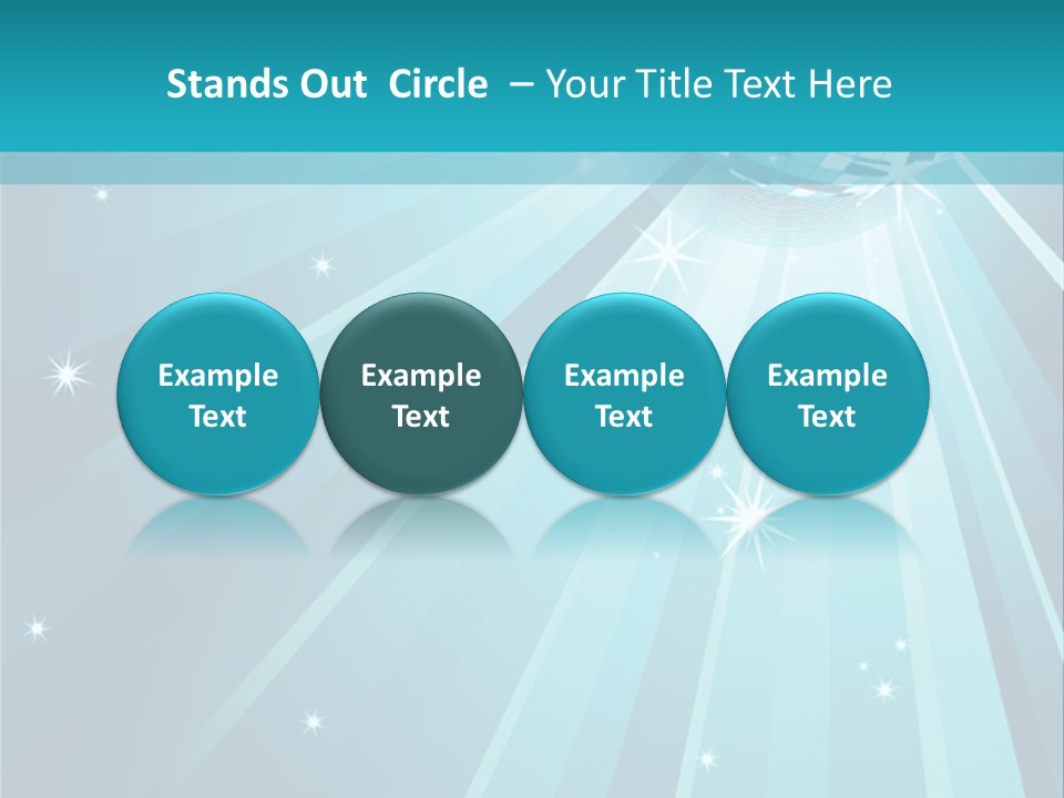 Backgrounds Star Disco PowerPoint Template