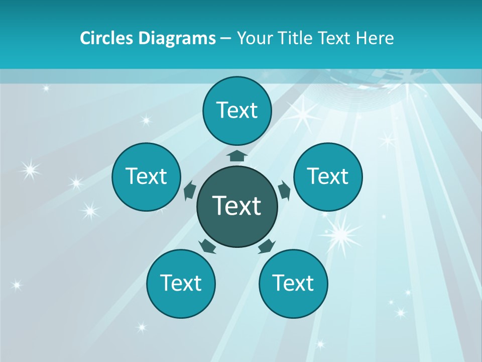 Backgrounds Star Disco PowerPoint Template