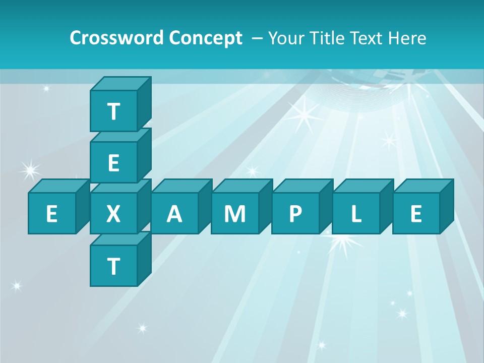 Backgrounds Star Disco PowerPoint Template