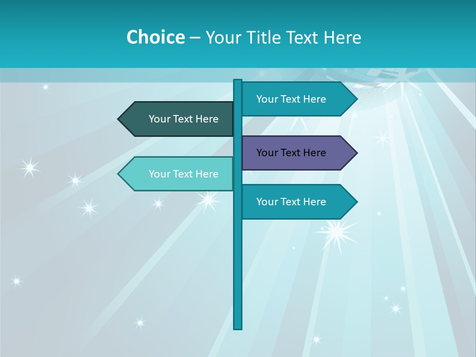 Backgrounds Star Disco PowerPoint Template