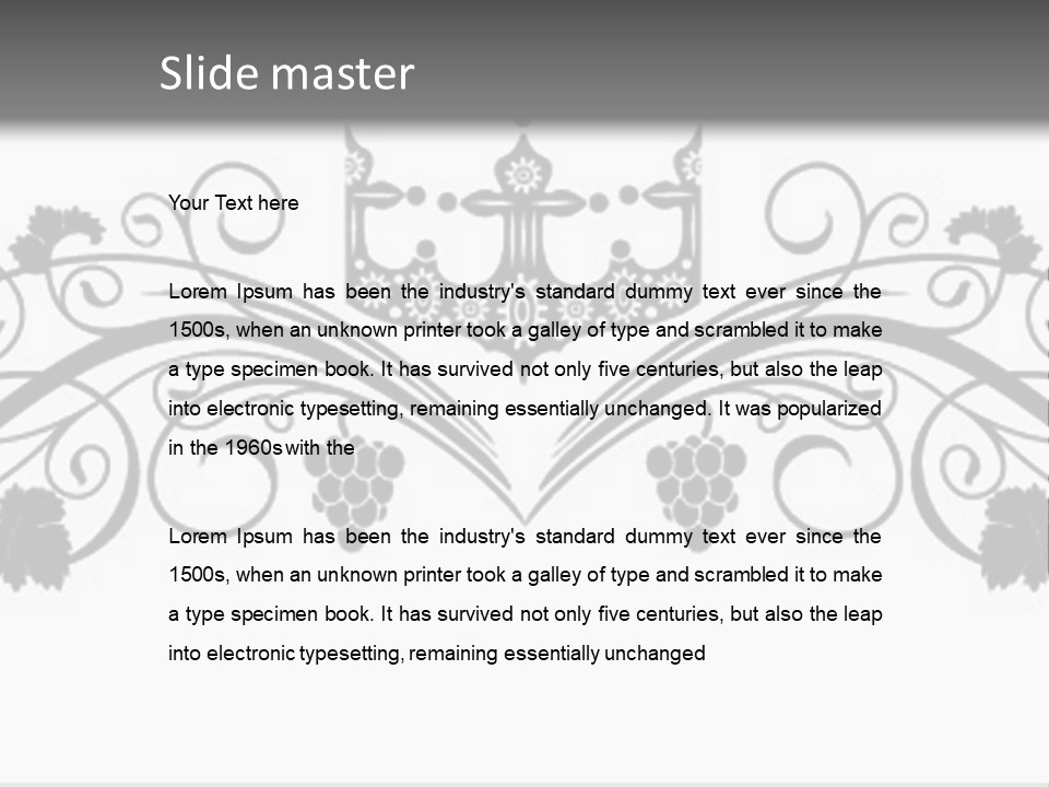 Squiggle Cartoon Old PowerPoint Template