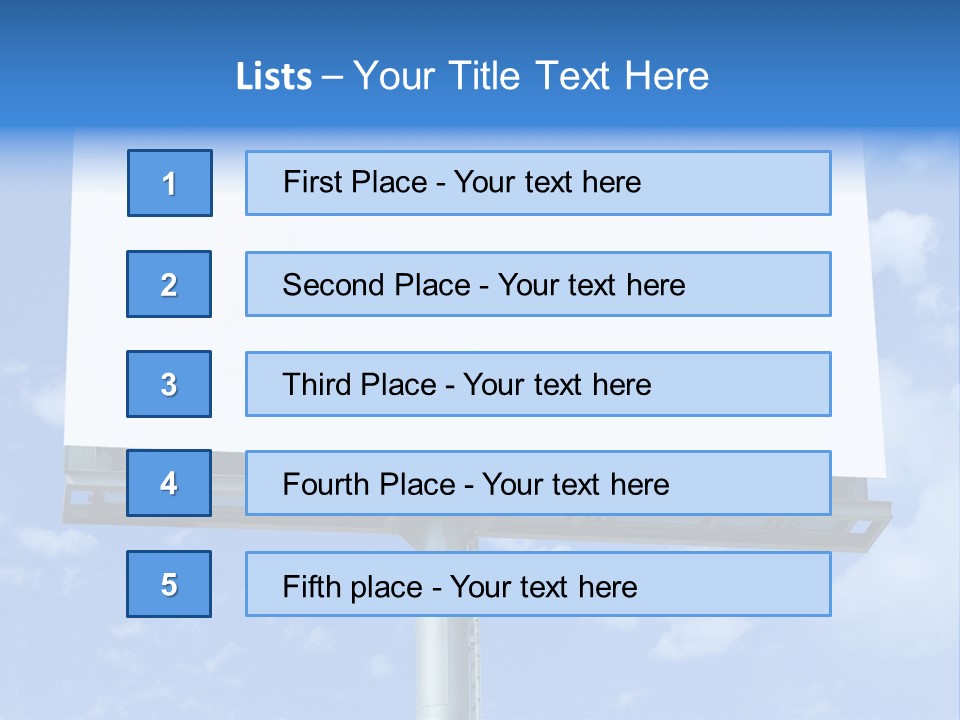 Rush Sign Clear PowerPoint Template