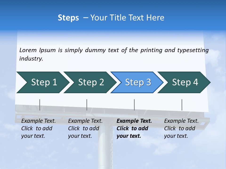 Rush Sign Clear PowerPoint Template