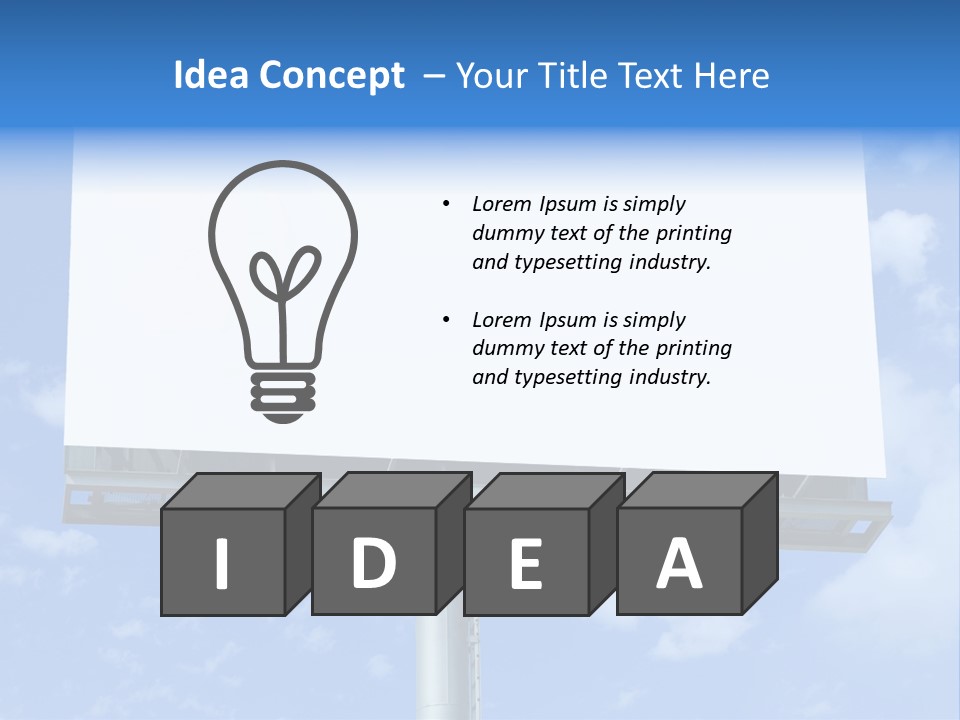 Rush Sign Clear PowerPoint Template