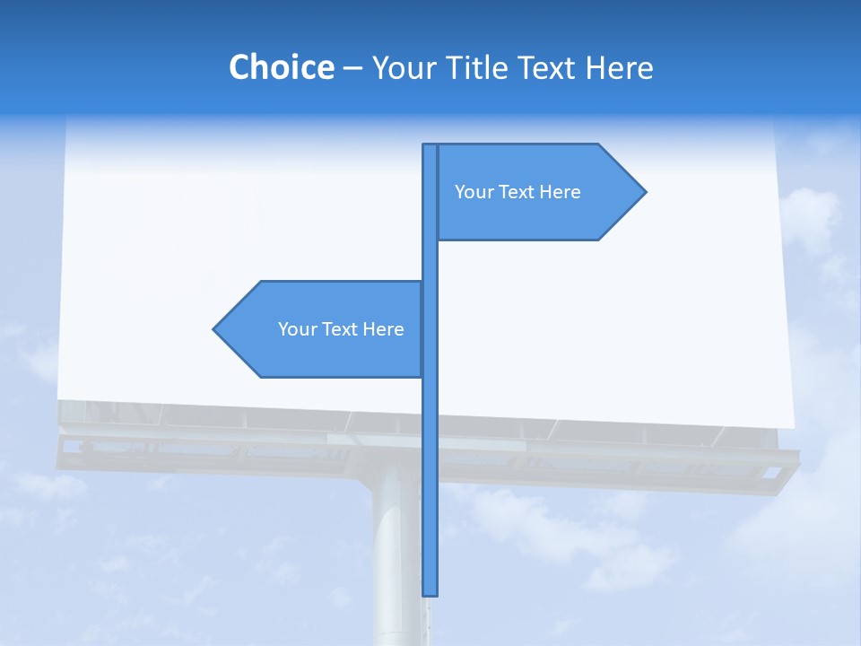 Rush Sign Clear PowerPoint Template