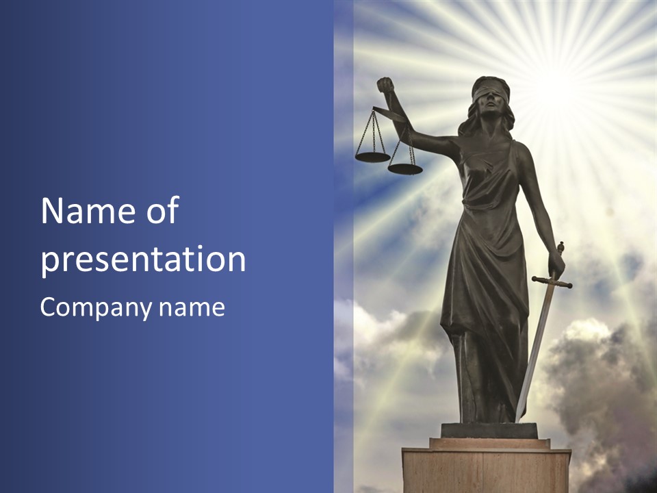 Architectural Justice Landmark PowerPoint Template