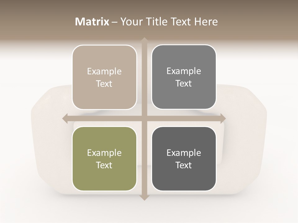 Cushion Seat Armchair PowerPoint Template