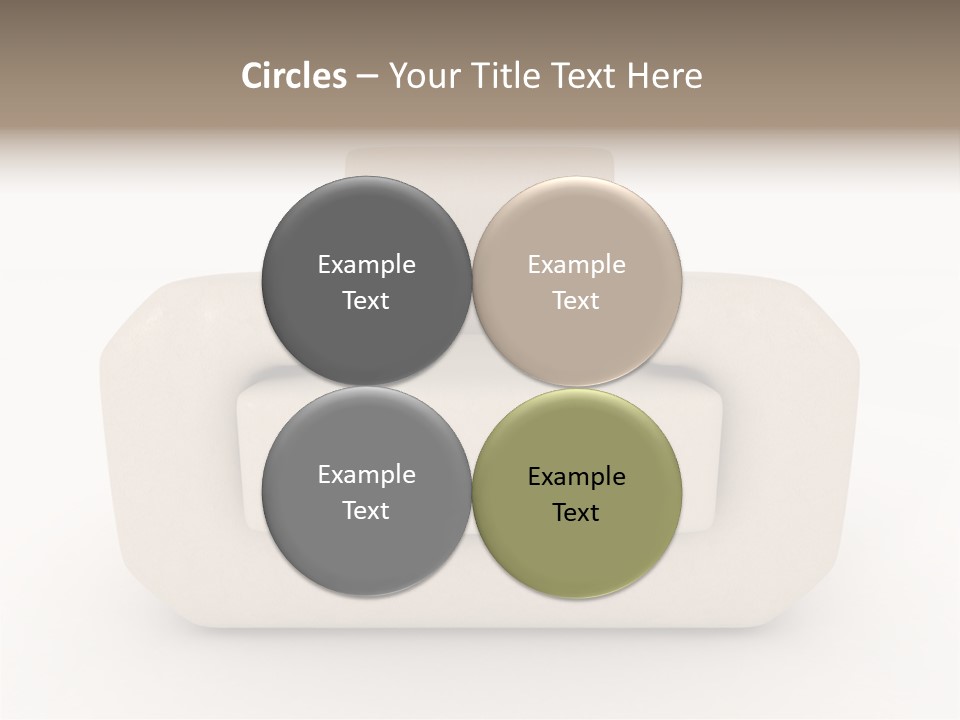 Cushion Seat Armchair PowerPoint Template