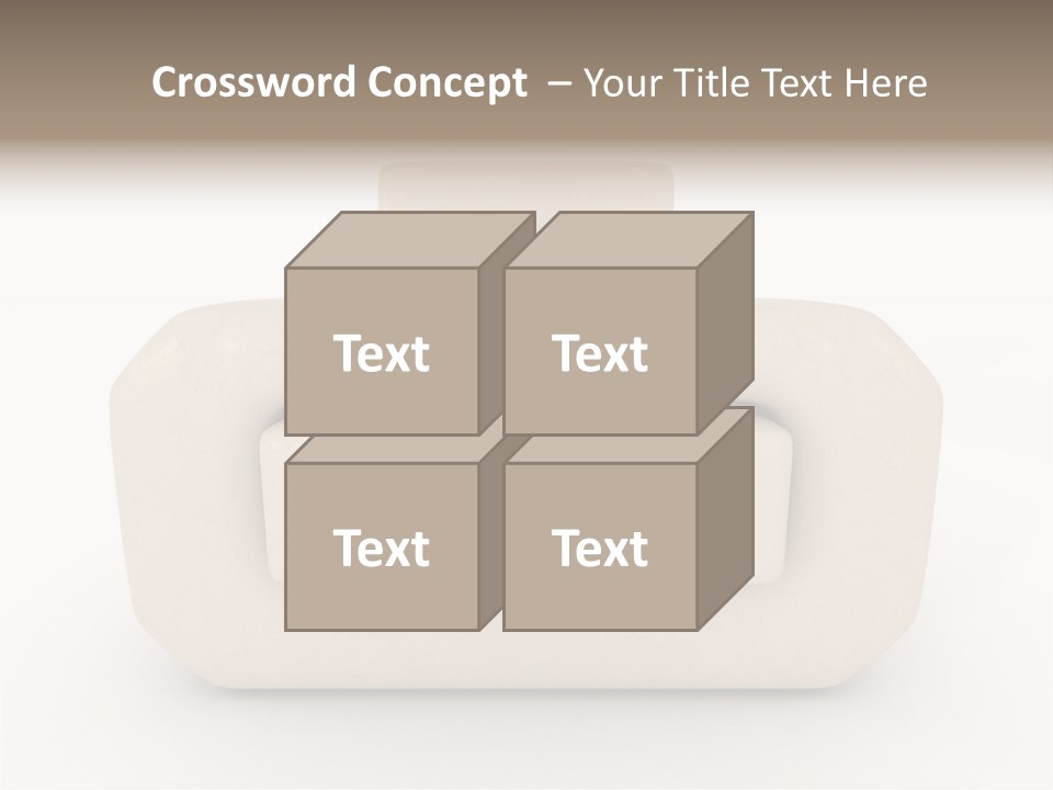 Cushion Seat Armchair PowerPoint Template