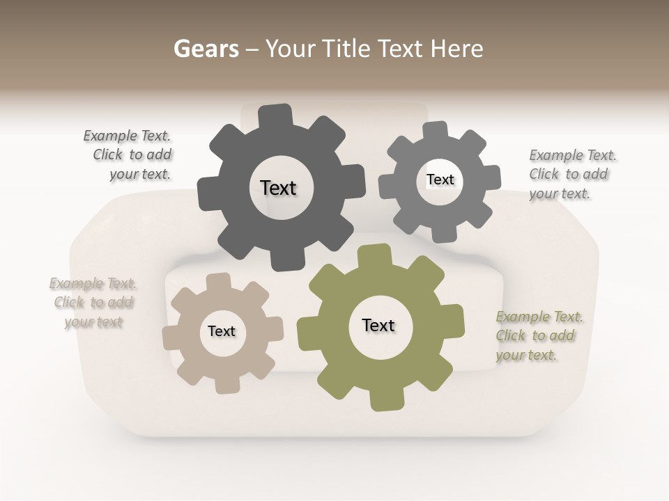 Cushion Seat Armchair PowerPoint Template
