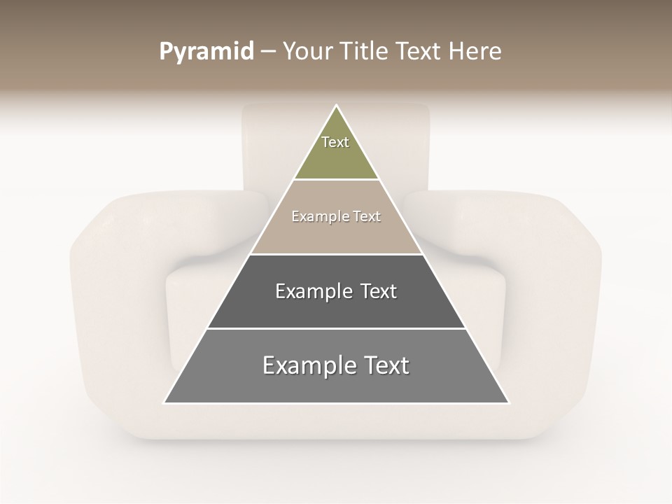 Cushion Seat Armchair PowerPoint Template