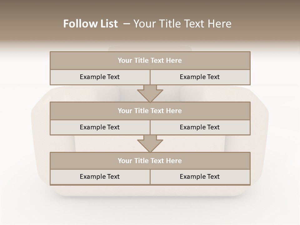 Cushion Seat Armchair PowerPoint Template