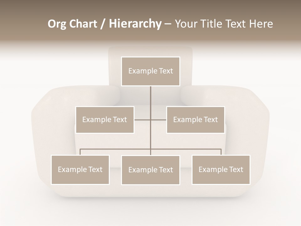 Cushion Seat Armchair PowerPoint Template