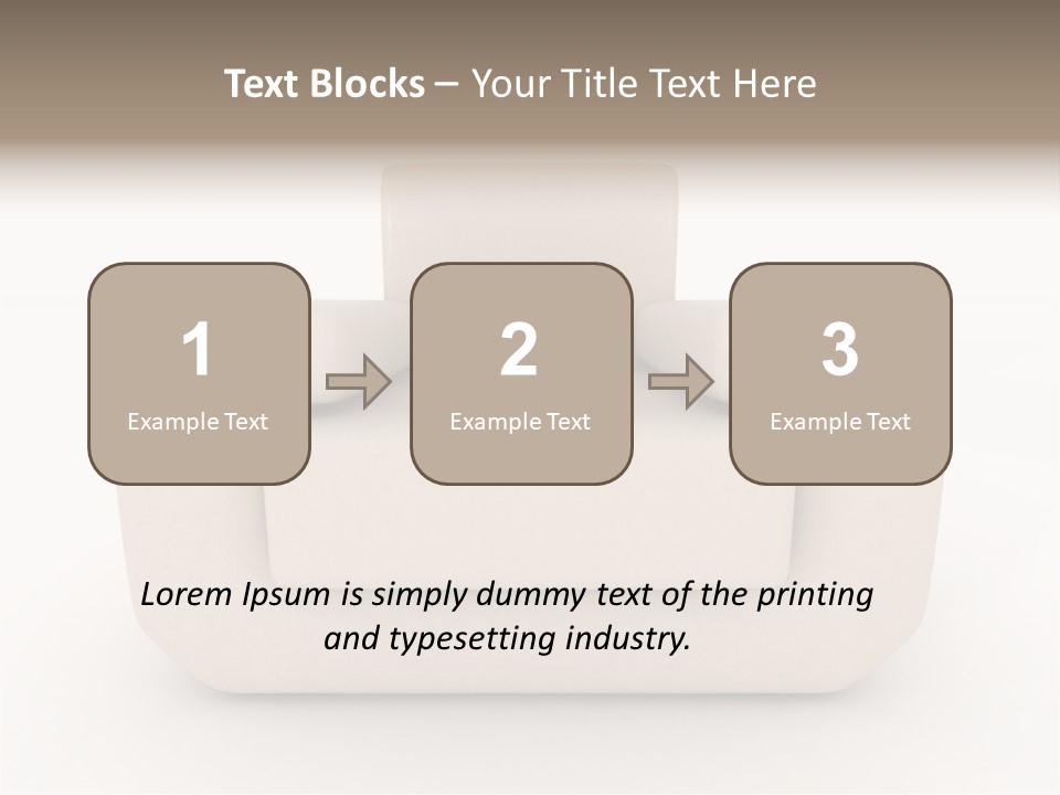 Cushion Seat Armchair PowerPoint Template