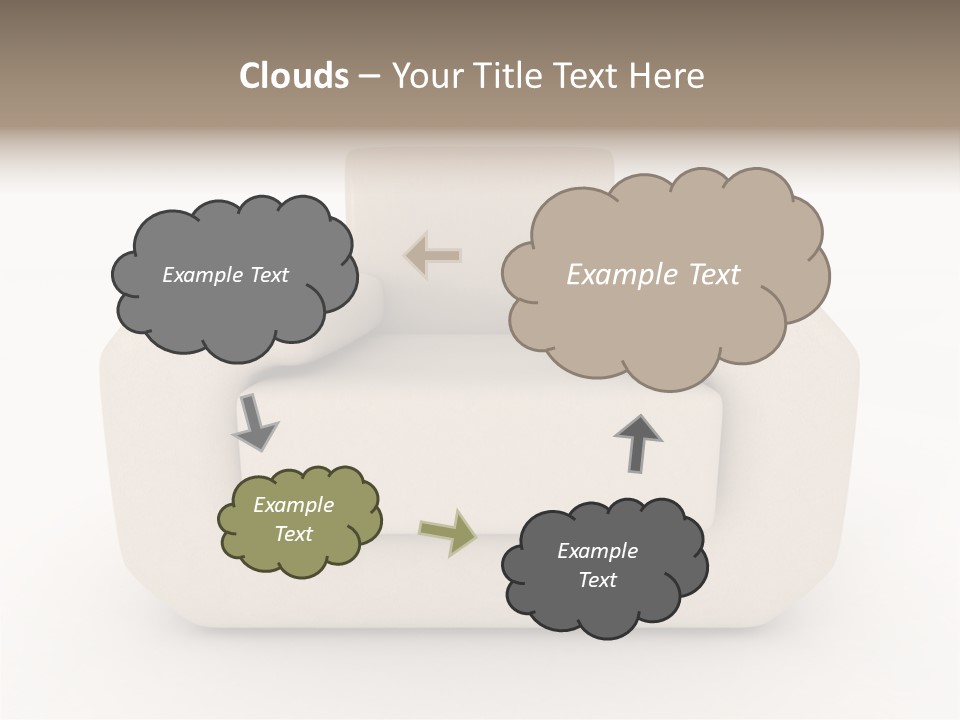 Cushion Seat Armchair PowerPoint Template
