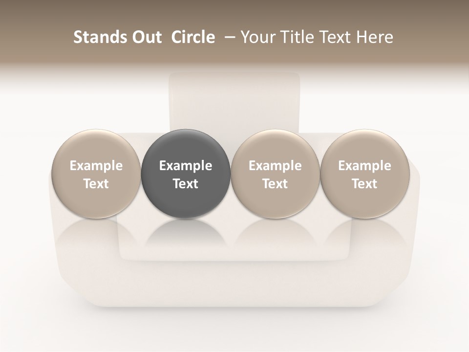 Cushion Seat Armchair PowerPoint Template