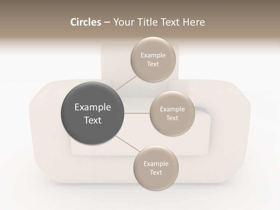 Cushion Seat Armchair PowerPoint Template