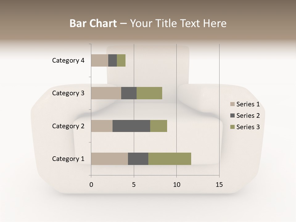 Cushion Seat Armchair PowerPoint Template