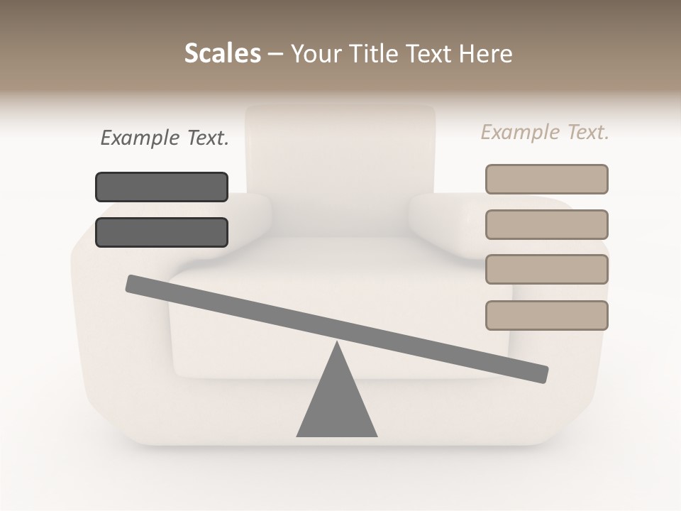 Cushion Seat Armchair PowerPoint Template