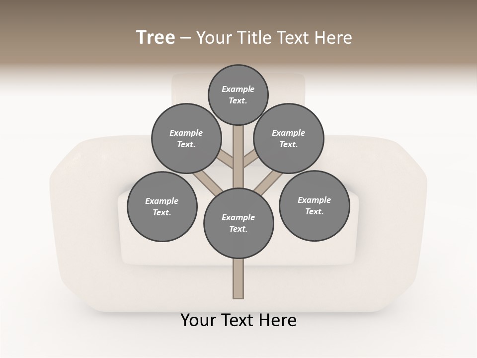 Cushion Seat Armchair PowerPoint Template