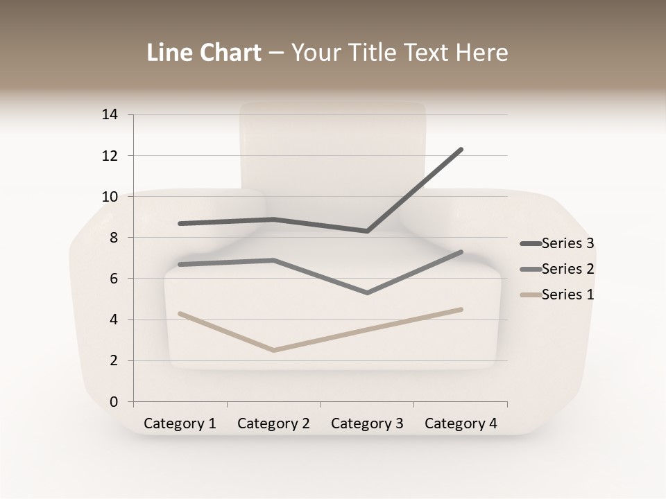 Cushion Seat Armchair PowerPoint Template