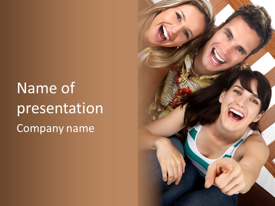 Healthy Dentist Teen PowerPoint Template