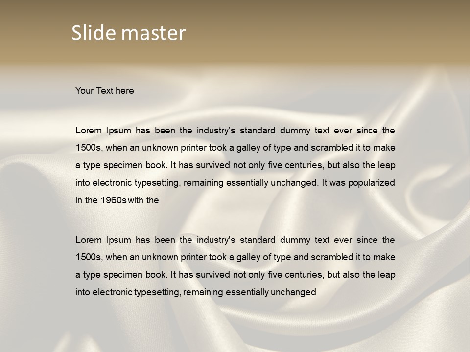 Sexy Silk Waves PowerPoint Template