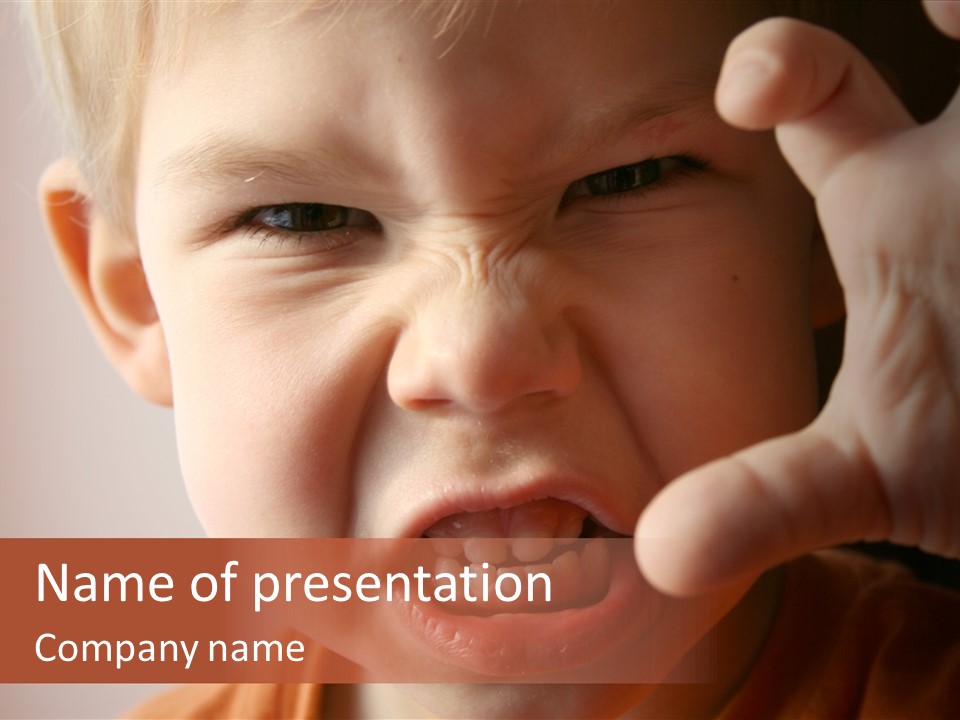 One Head Hair PowerPoint Template