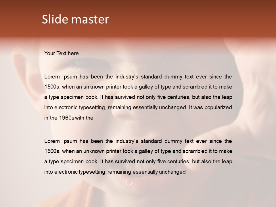 One Head Hair PowerPoint Template