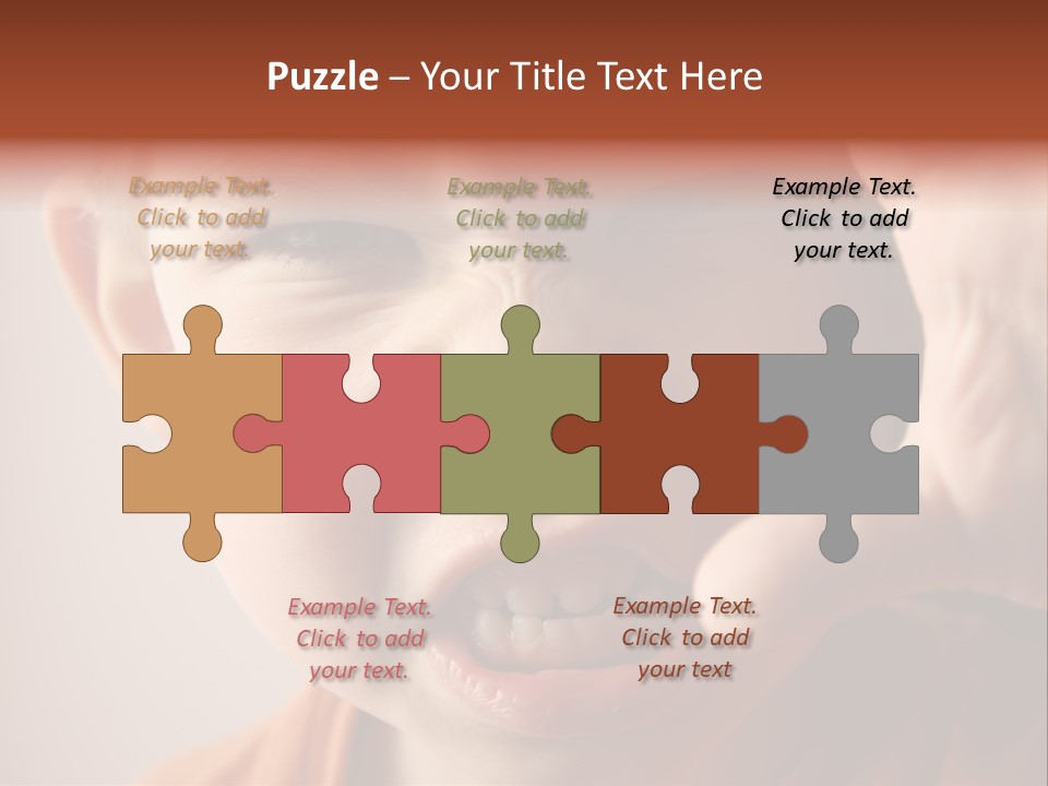 One Head Hair PowerPoint Template