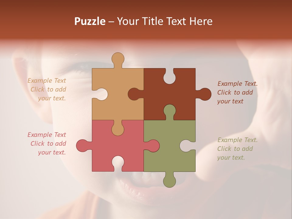 One Head Hair PowerPoint Template