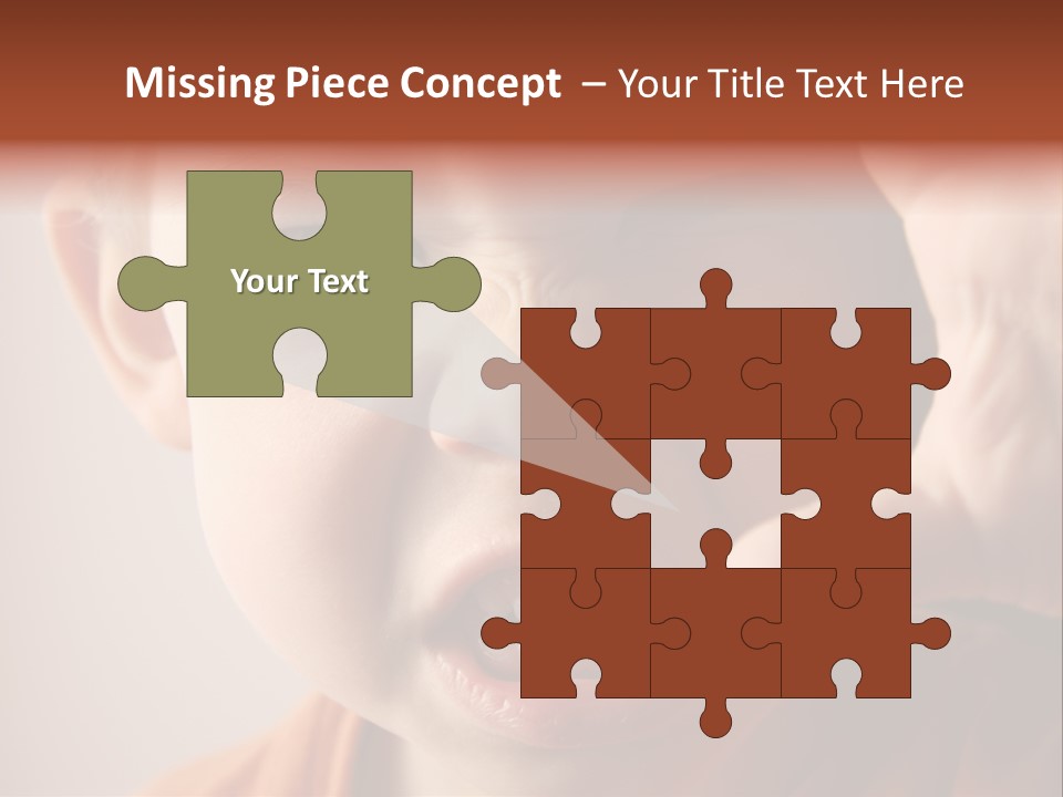 One Head Hair PowerPoint Template